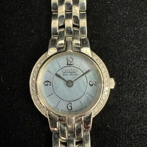 Ladies Citizen Eco Drive watch with diamond accents